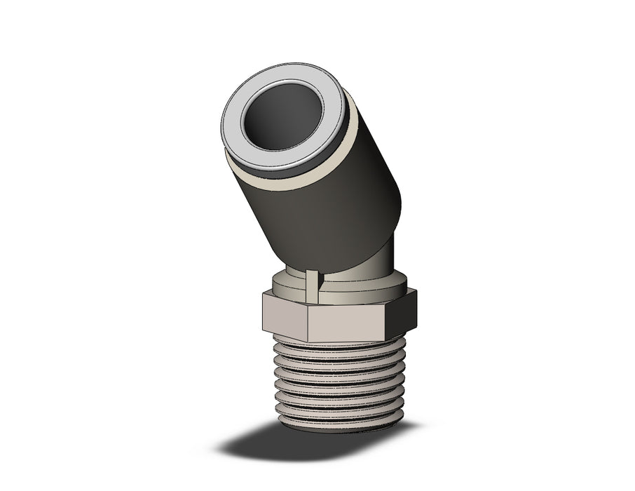 KQ2K06-01NS FITTING, 45 DEG MALE ELBOW