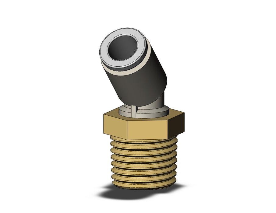 KQ2K06-02A FITTING, 45 DEG MALE ELBOW