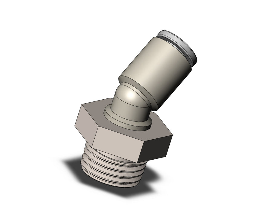 KQ2K06-02NP FITTING, 45 DEG MALE ELBOW