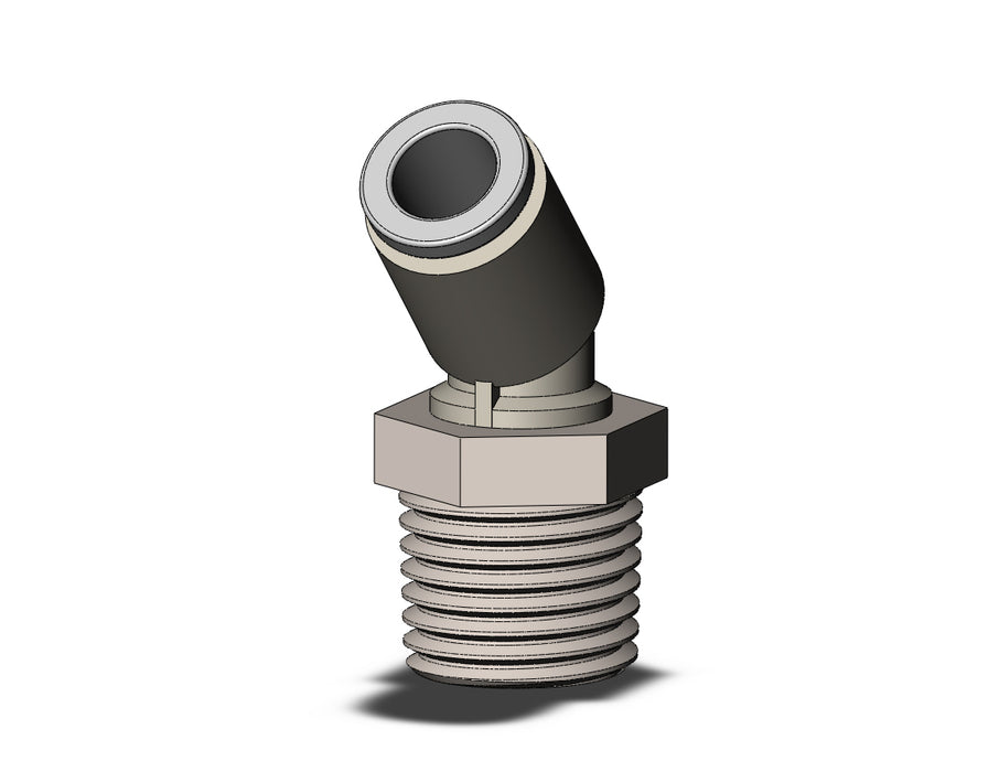 KQ2K06-02NS FITTING, 45 DEG MALE ELBOW