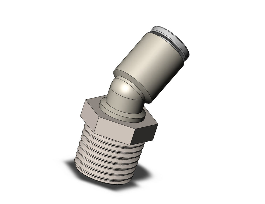 KQ2K06-02N FITTING, 45 DEG MALE ELBOW