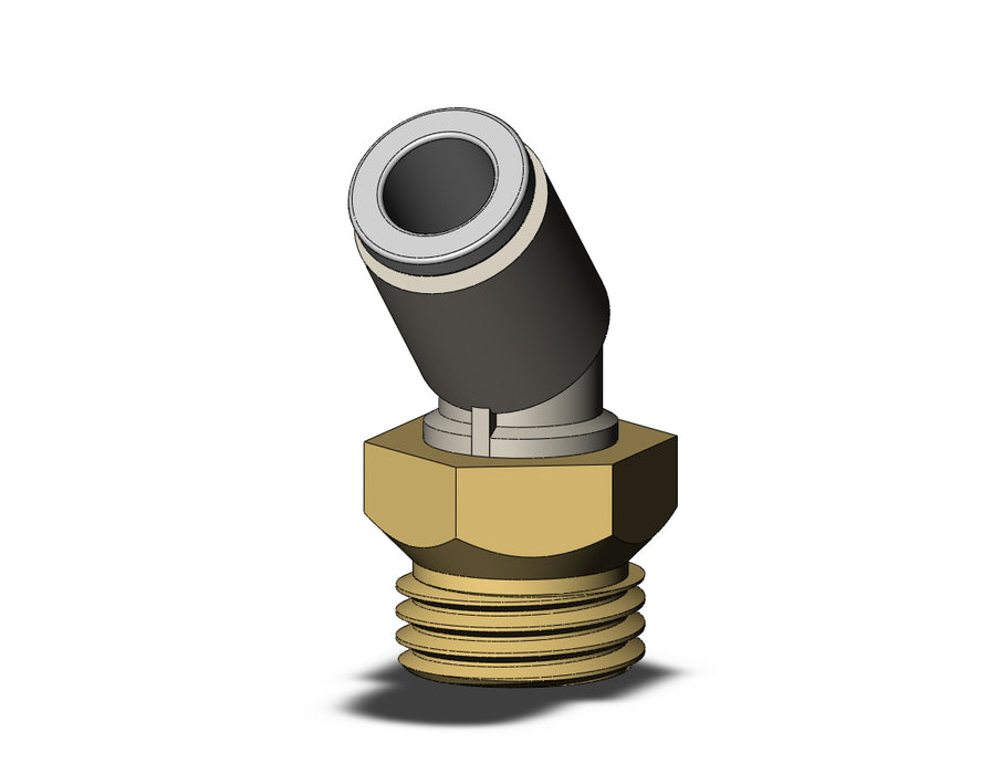 KQ2K06-U02A FITTING, 45 DEG MALE ELBOW