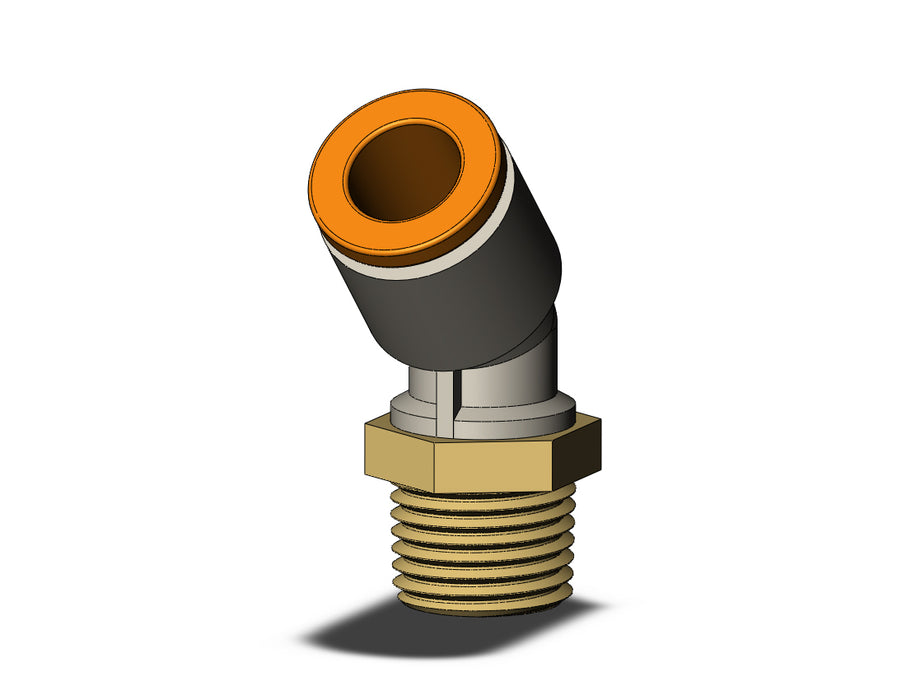 KQ2K07-34A FITTING, 45 DEG MALE ELBOW