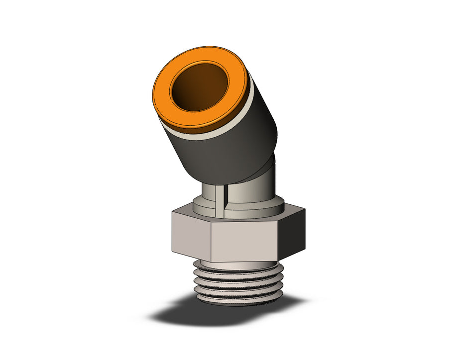 KQ2K07-34NP FITTING, 45 DEG MALE ELBOW