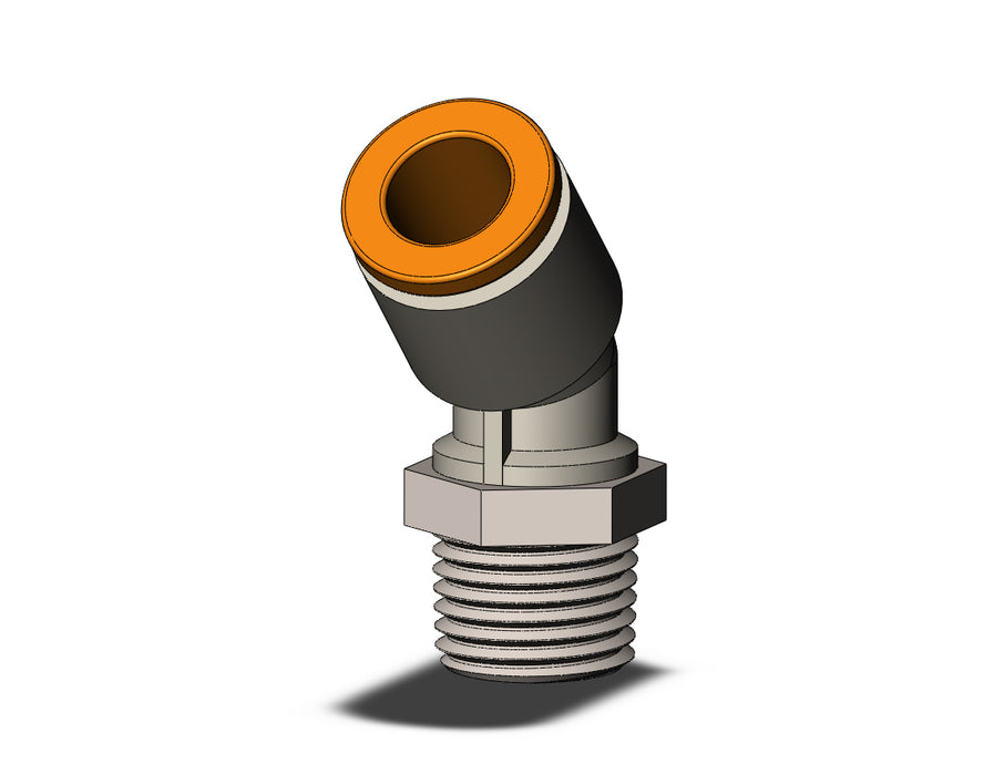 KQ2K07-34NS FITTING, 45 DEG MALE ELBOW