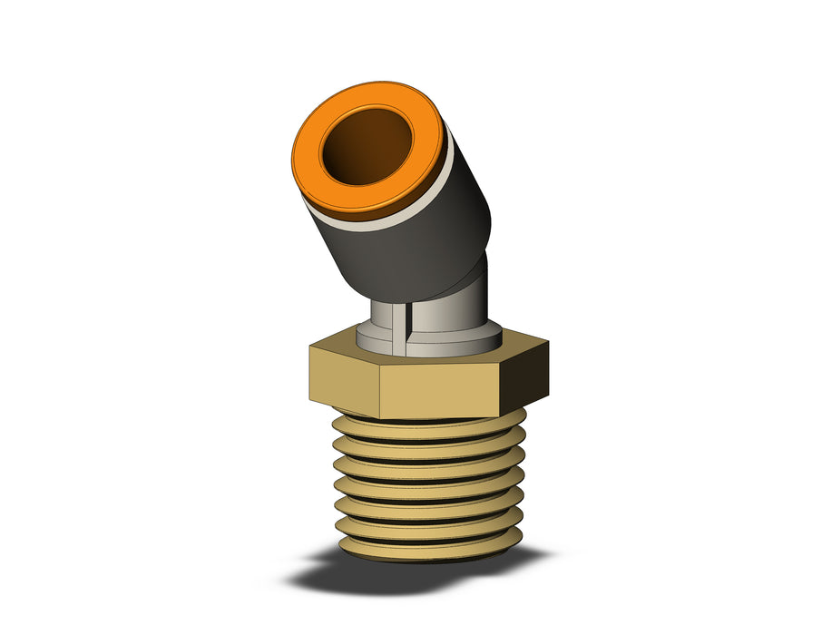KQ2K07-35A FITTING, 45 DEG MALE ELBOW