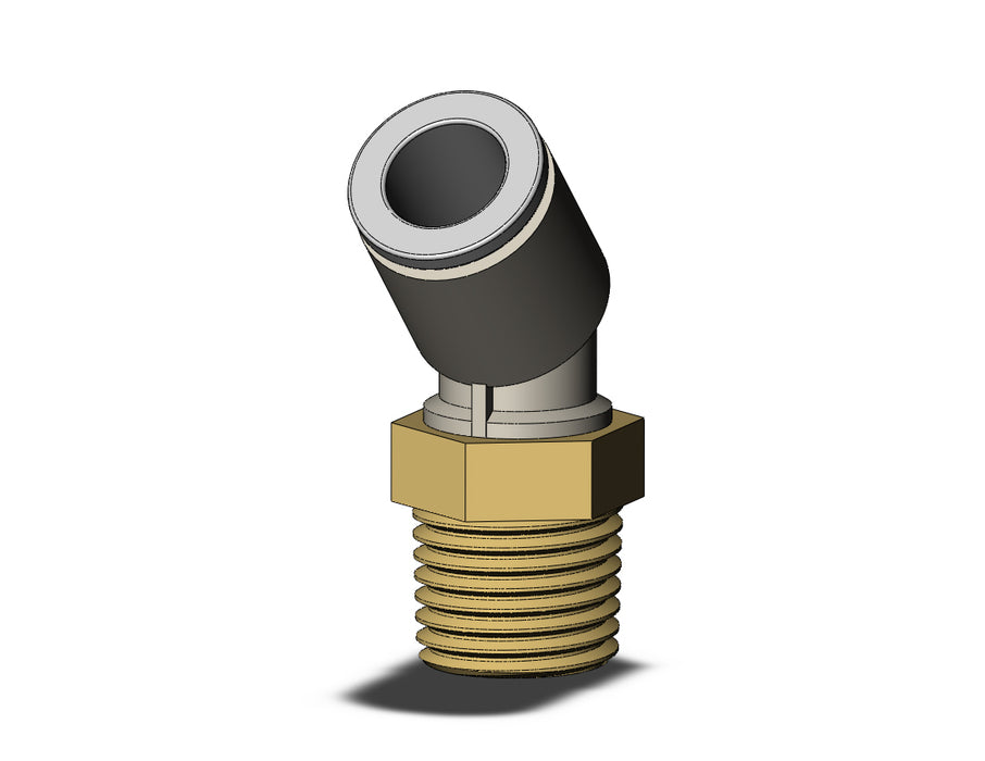 KQ2K08-02AS FITTING, 45 DEG MALE ELBOW