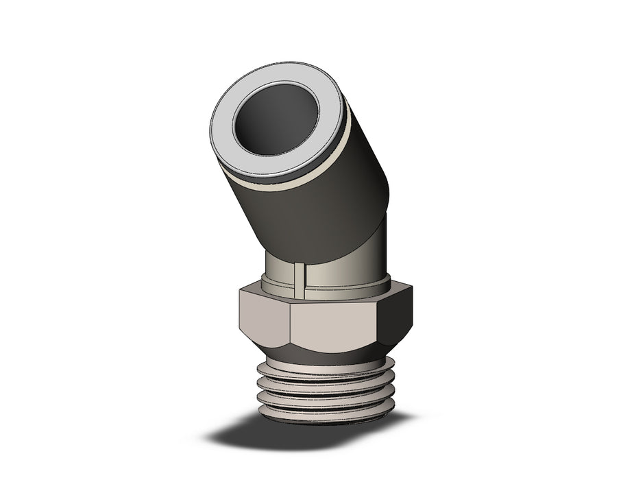 KQ2K08-U02N FITTING, 45 DEG MALE ELBOW
