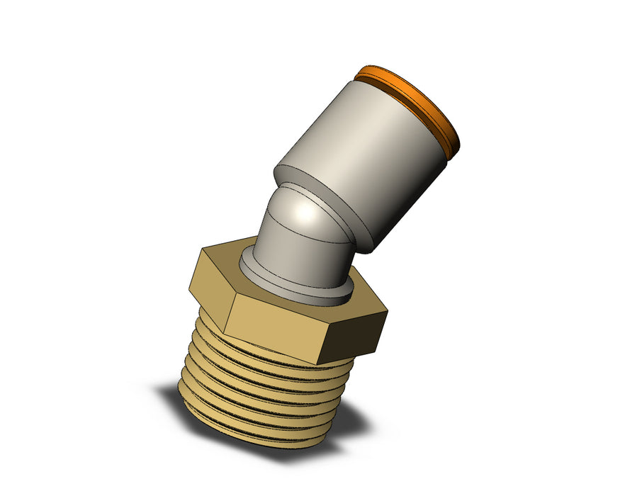 KQ2K09-36A FITTING, 45 DEG MALE ELBOW