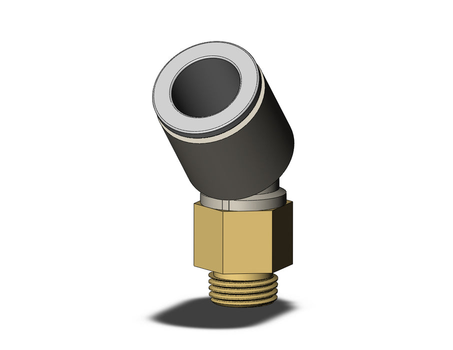 KQ2K10-01AP FITTING, 45 DEG MALE ELBOW