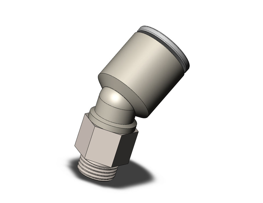 KQ2K10-01NP FITTING, 45 DEG MALE ELBOW