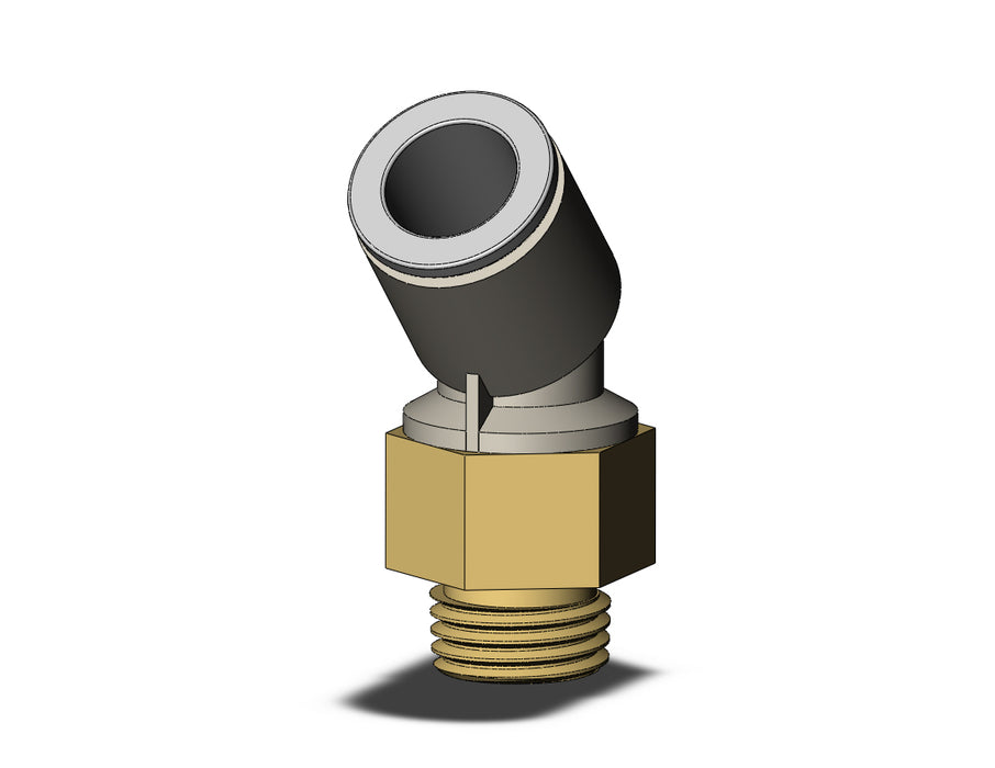 KQ2K10-02AP FITTING, 45 DEG MALE ELBOW