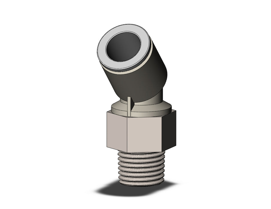 KQ2K10-02NS FITTING, 45 DEG MALE ELBOW