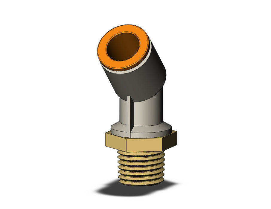 KQ2K11-35AS FITTING, 45 DEG MALE ELBOW
