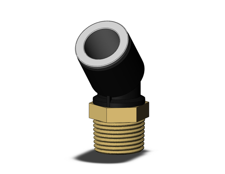 KQ2K12-03AS-X35 FITTING, 45 DEG MALE ELBOW