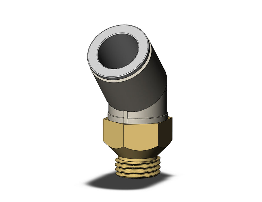KQ2K12-U02A FITTING, 45 DEG MALE ELBOW