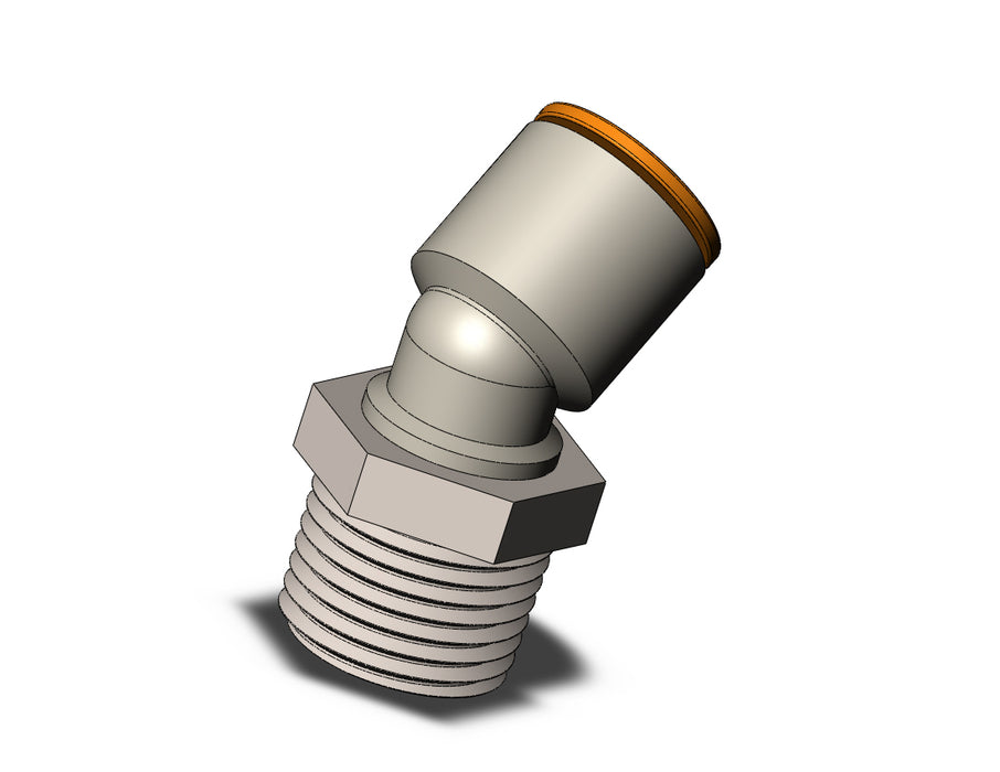 KQ2K13-37N FITTING, 45 DEG MALE ELBOW