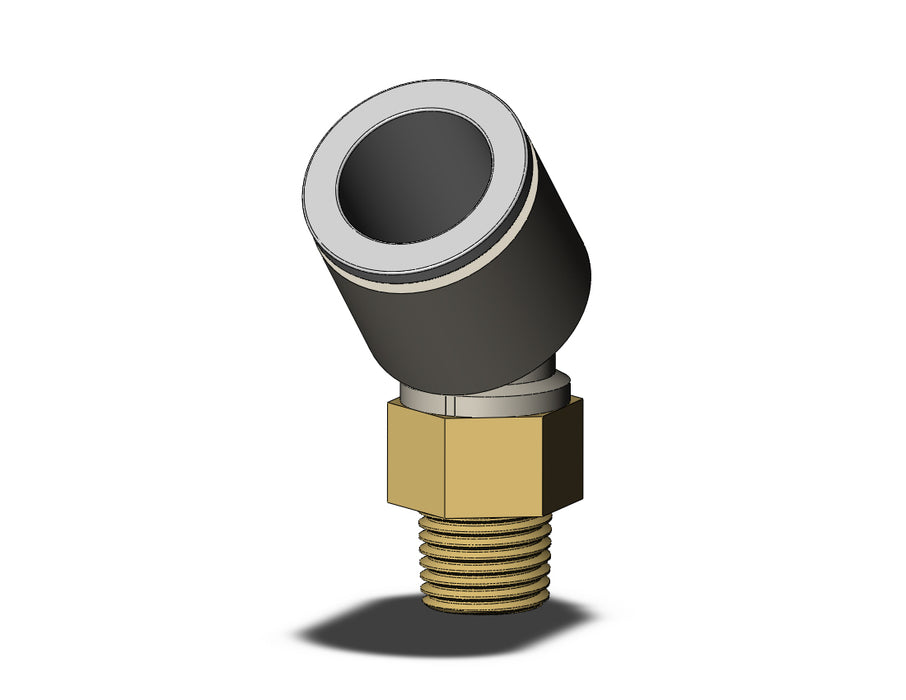KQ2K16-02AS FITTING, 45 DEG MALE ELBOW