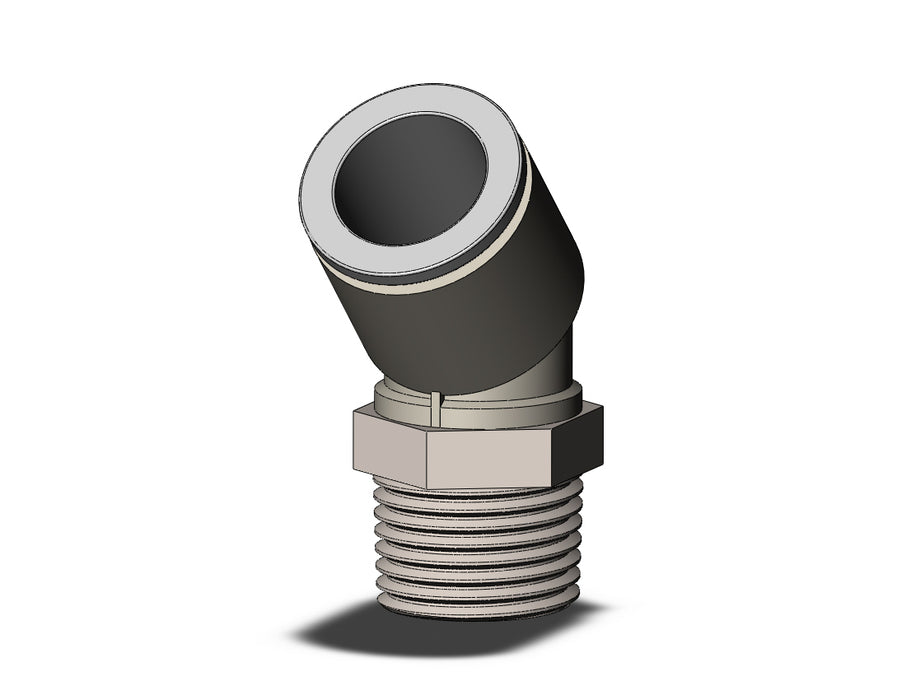 KQ2K16-04NS FITTING, 45 DEG MALE ELBOW