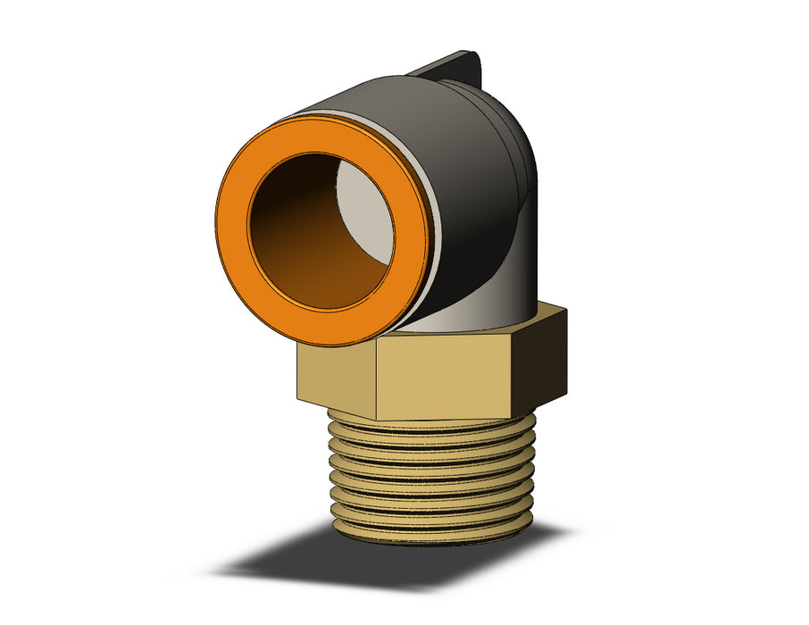 KQ2L13-03A FITTING, MALE ELBOW