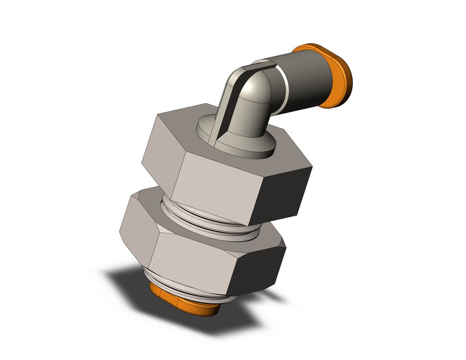 KQ2LE01-00N1 FITTING, BULKHEAD MALE ELBOW