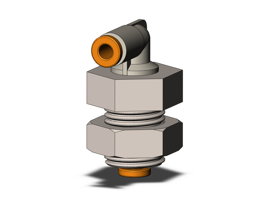 KQ2LE01-00N FITTING, BULKHEAD MALE ELBOW