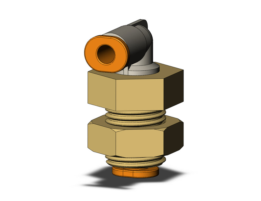KQ2LE03-00A1 FITTING, BULKHEAD ELBOW