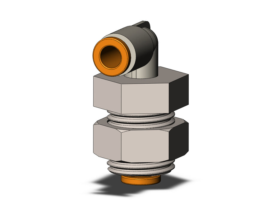 KQ2LE05-00N FITTING, BULKHEAD MALE ELBOW