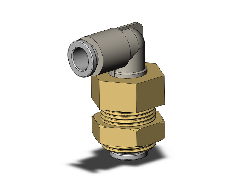 KQ2LE06-00A FITTING, BULKHEAD MALE ELBOW