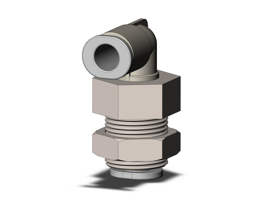 KQ2LE06-00N1 FITTING, BULKHEAD MALE ELBOW