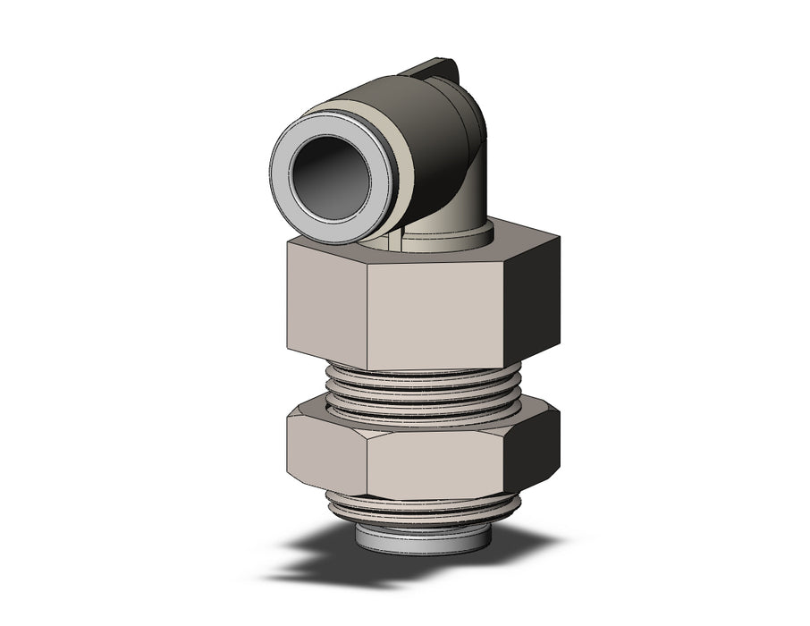 KQ2LE06-00N FITTING, BULKHEAD MALE ELBOW
