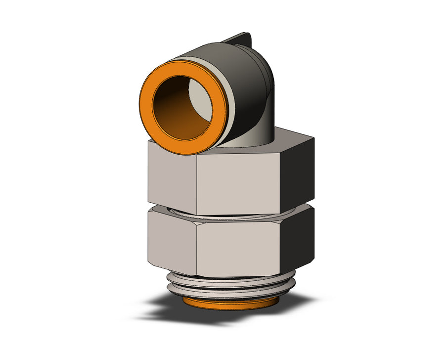 KQ2LE13-00N FITTING, BULKHEAD MALE ELBOW