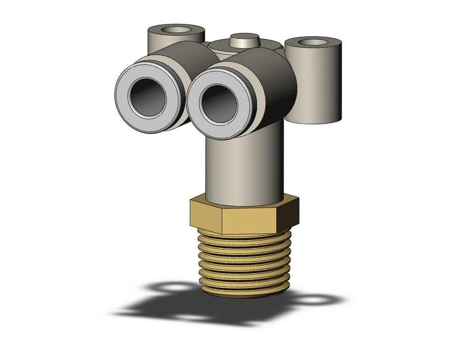 KQ2LU04-01AS FITTING, BRANCH UNION ELBOW