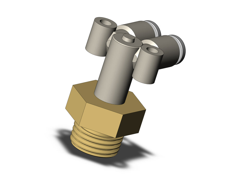 KQ2LU04-02AP FITTING, BRANCH UNION ELBOW