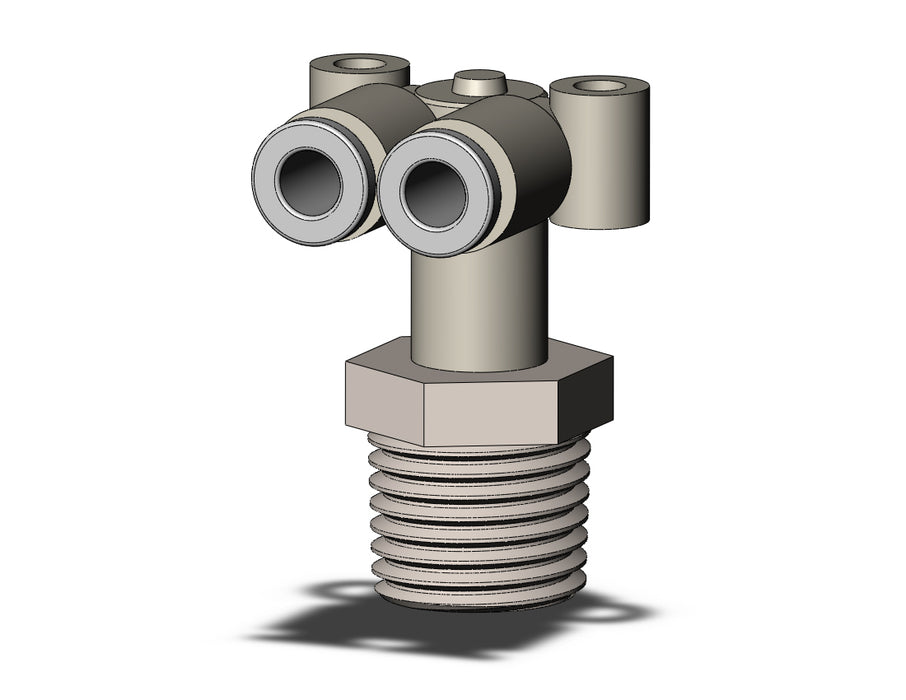 KQ2LU04-02NS FITTING, BRANCH UNION ELBOW