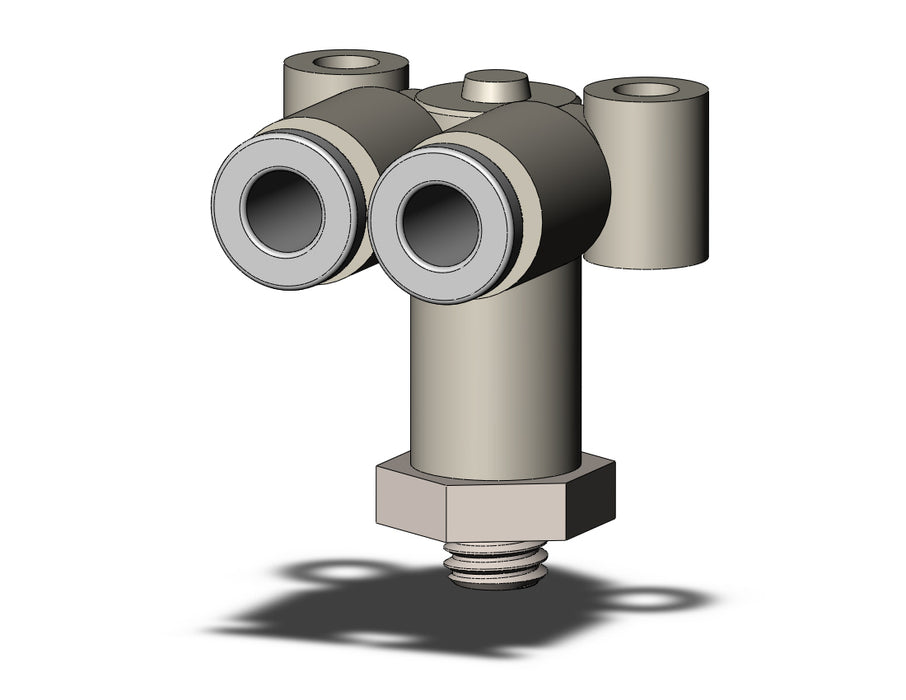 KQ2LU04-M5N FITTING, BRANCH UNION ELBOW
