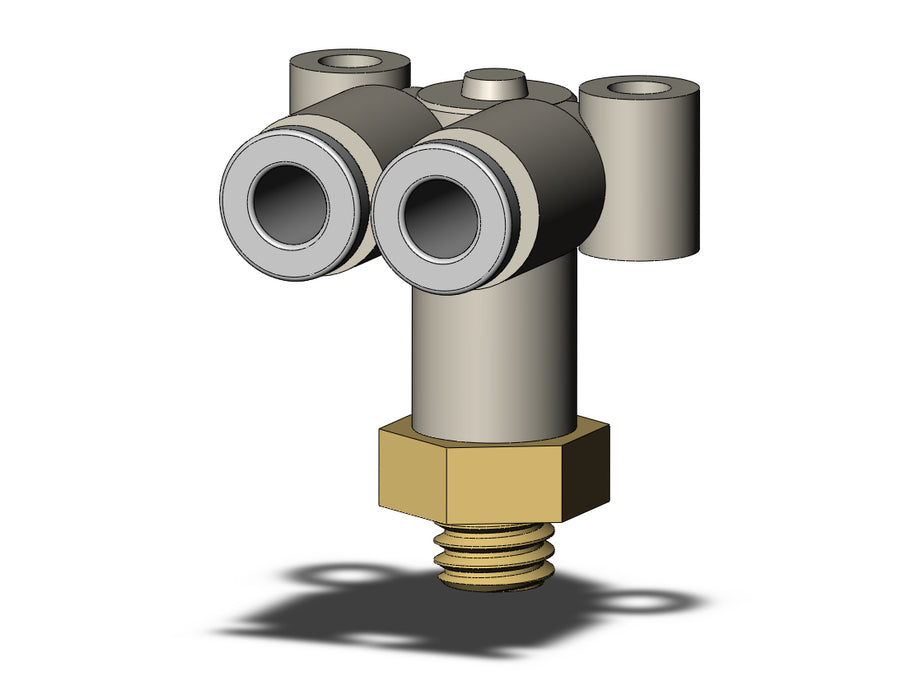 KQ2LU04-M6A FITTING, BRANCH UNION ELBOW