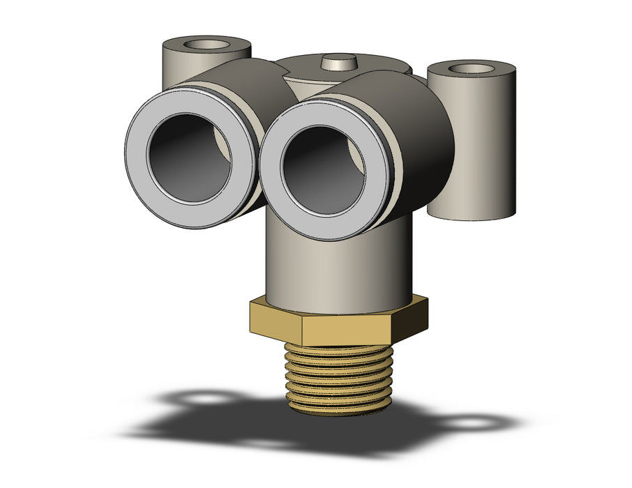 KQ2LU08-01AS FITTING, BRANCH UNION ELBOW