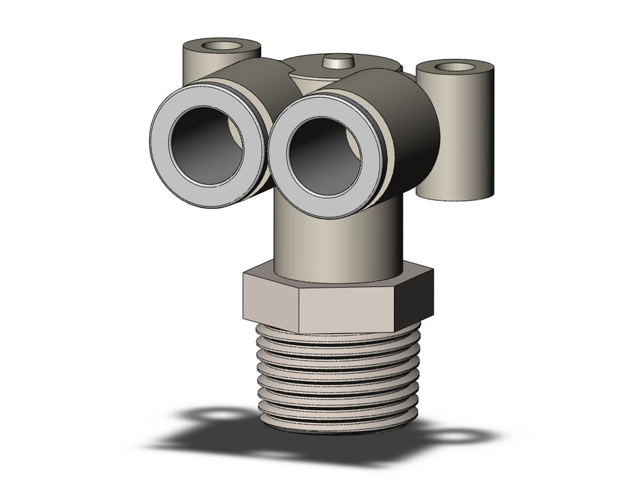 KQ2LU08-03NS FITTING, BRANCH UNION ELBOW