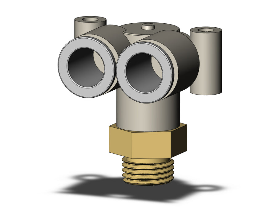KQ2LU10-02AP FITTING, BRANCH UNION ELBOW