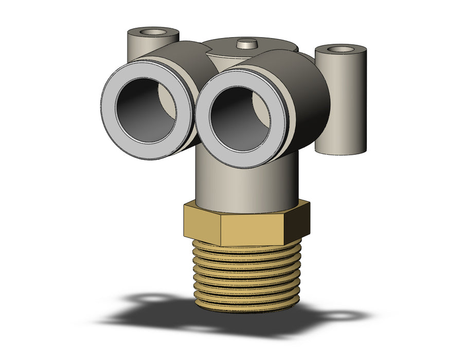 KQ2LU10-03AS FITTING, BRANCH UNION ELBOW