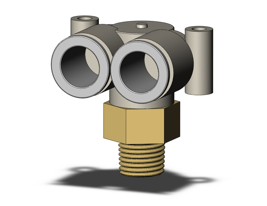KQ2LU12-02AS FITTING, BRANCH UNION ELBOW