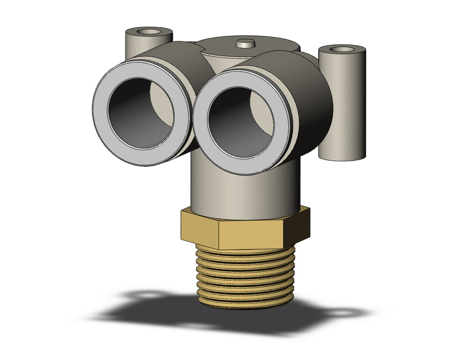KQ2LU12-03AS FITTING, BRANCH UNION ELBOW