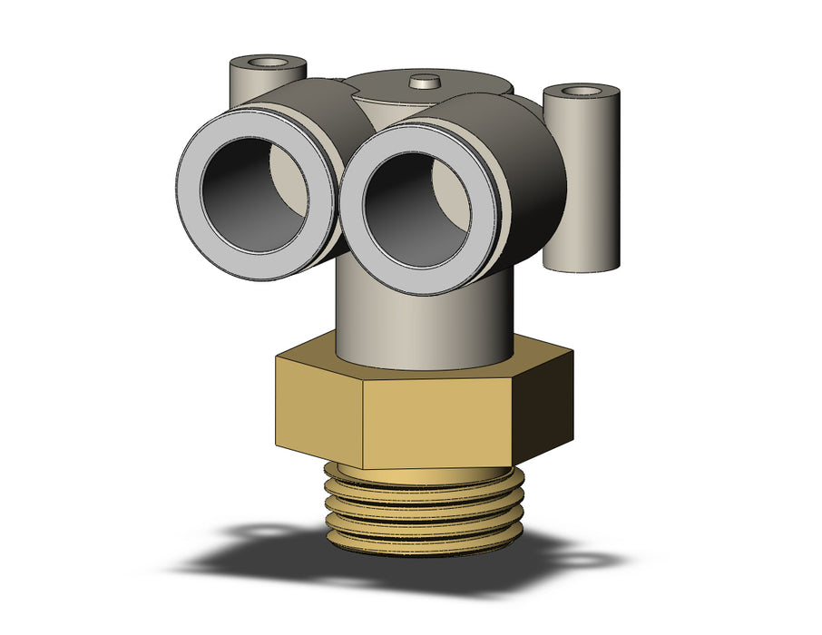KQ2LU12-04AP FITTING, BRANCH UNION ELBOW