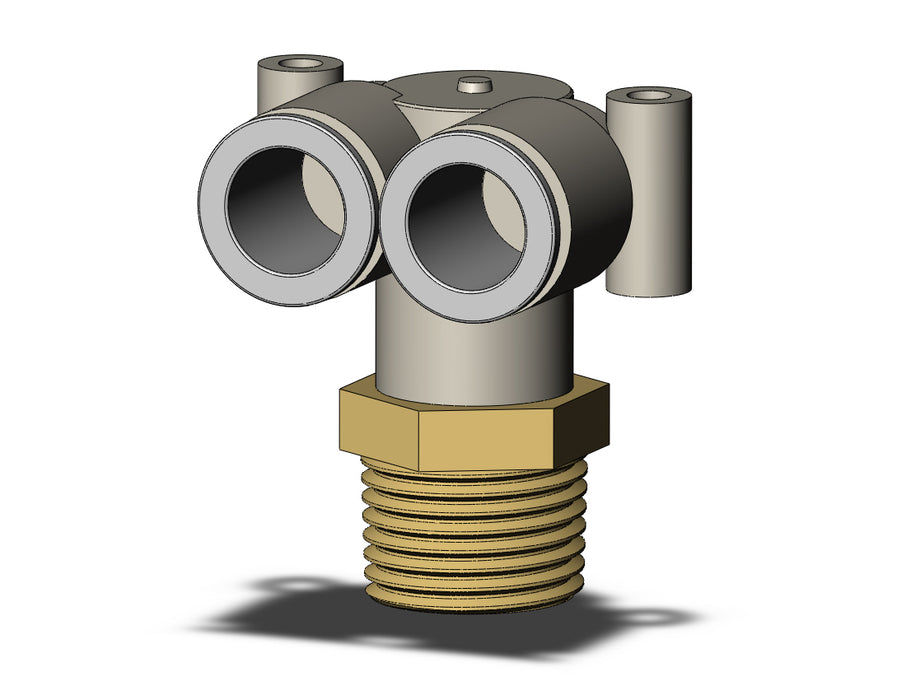 KQ2LU12-04AS FITTING, BRANCH UNION ELBOW