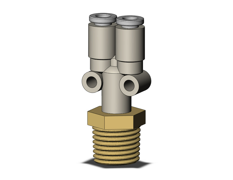 KQ2U04-02AS FITTING, BRANCH Y