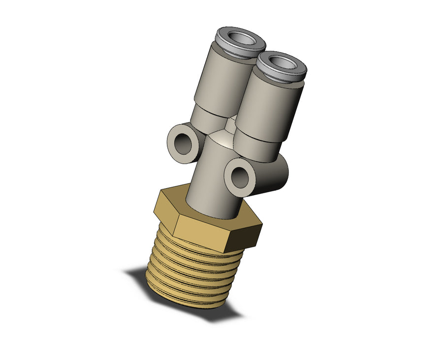 KQ2U04-02A FITTING, BRANCH Y