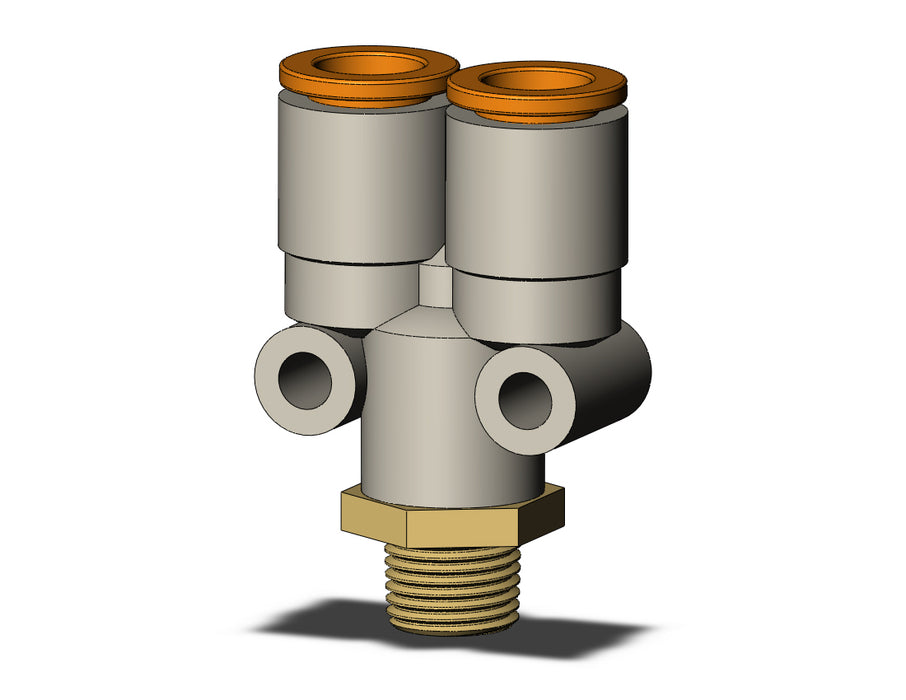KQ2U09-01AS FITTING, BRANCH Y