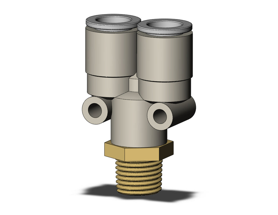 KQ2U10-02AS FITTING, BRANCH Y