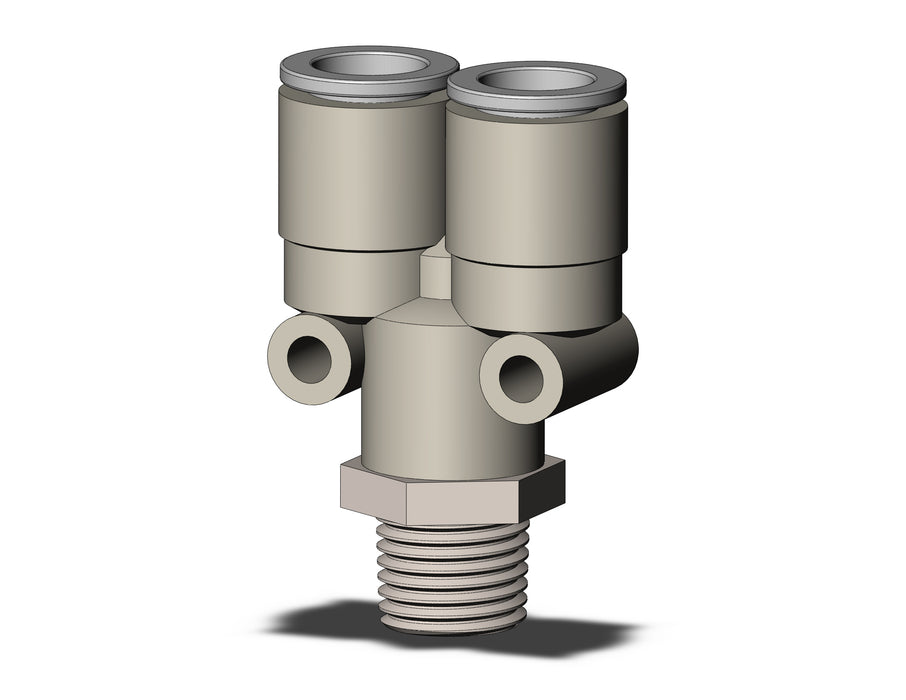 KQ2U10-02NS FITTING, BRANCH Y